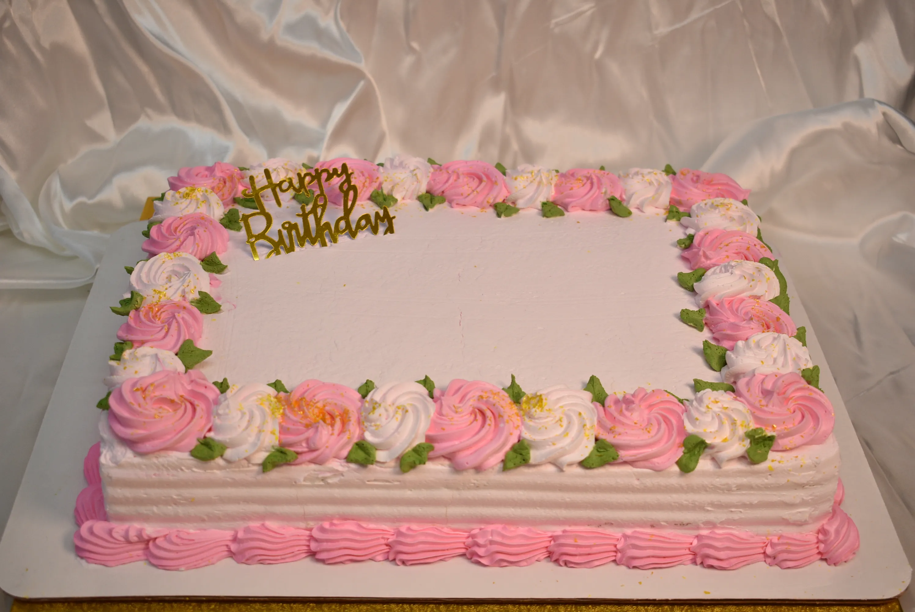 Pink Full Sheet Cake